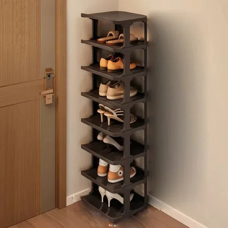 Shoes Organizer Shoe Racks Space-saving Wall Corner Stackable Narrow Shoes Storage Rack Storage Cabinet Shoe Shelves Furniture - Uknowucme
