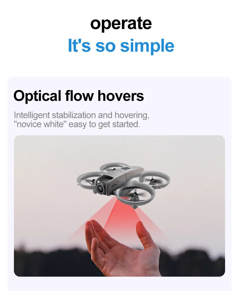 Drone Gt3 Mini Hd 4k Picture Quality Drone Obstacle Avoidance Professional Aerial Photography Aircraft Remote Control Aircraft