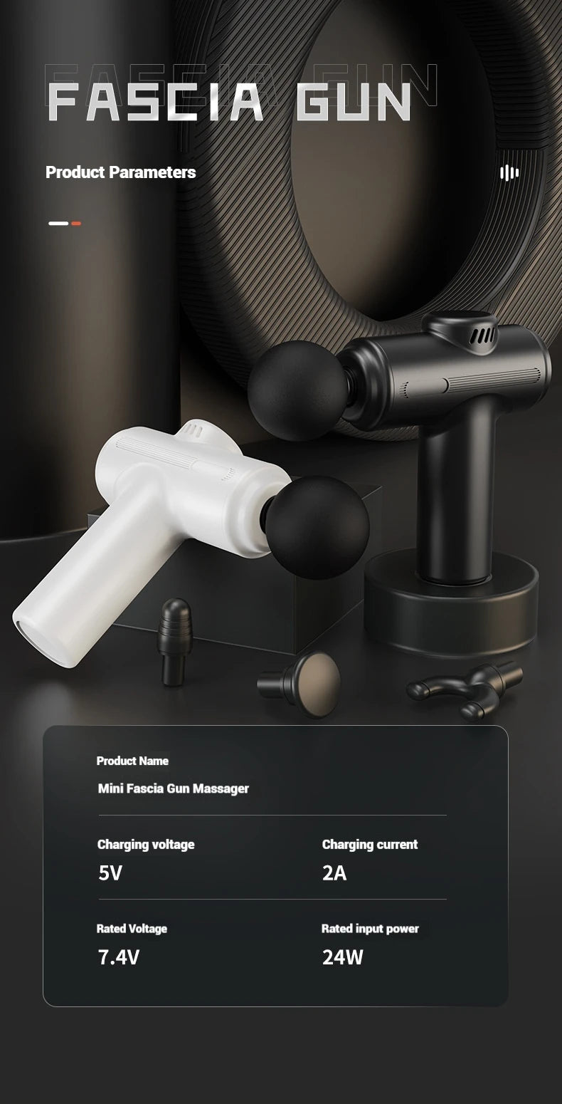 Fascia Gun Massager – Professional Massage Instrument for Muscle Relaxation, Percussion Fascia Gun