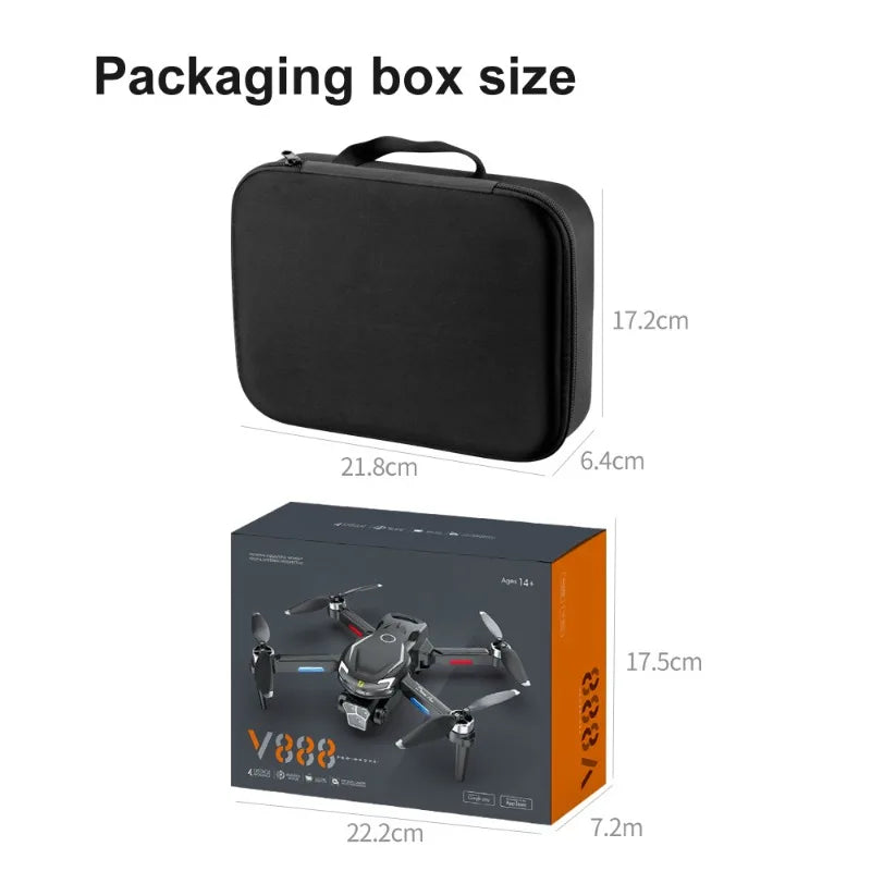 Drone Aerial Photography, High-definition Remote Control, Three Cameras, 4K Long-range Brushless Aircraft