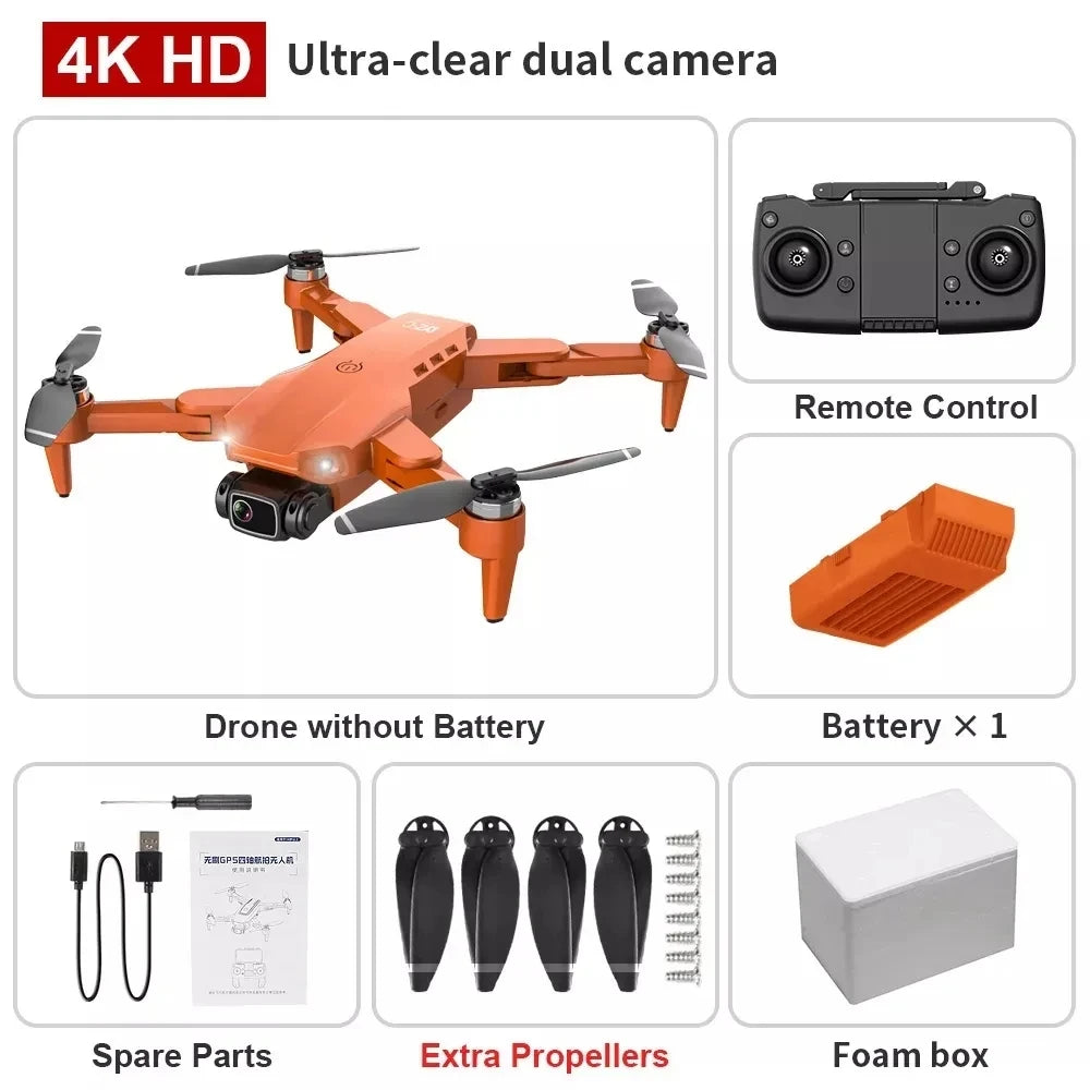Drone L900 Pro 4K Professional 5G GPS HD Dual Camera Photography Brushless Foldable Quadcopter RC Distance 1.2KM Drones Toys - Uknowucme