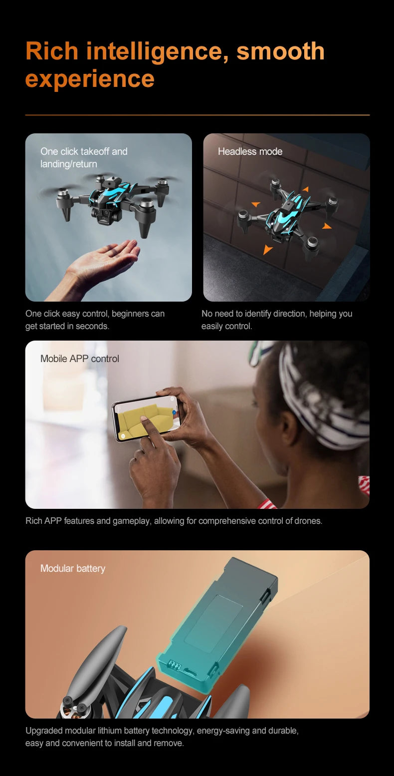 Drone New Upgrade with Screen Remote Control K12 MAX 8K HD Mini Dron Obstacle Avoidance Brushless Aerial UAV FPV Quadcopter Toys