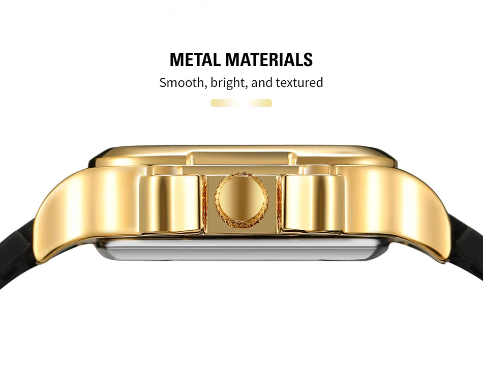 FORSINING Original Square Skeleton Mechanical Man Wristwatches Automatic Movement Field Sports Waterproof Silicone Replica Watch - Uknowucme