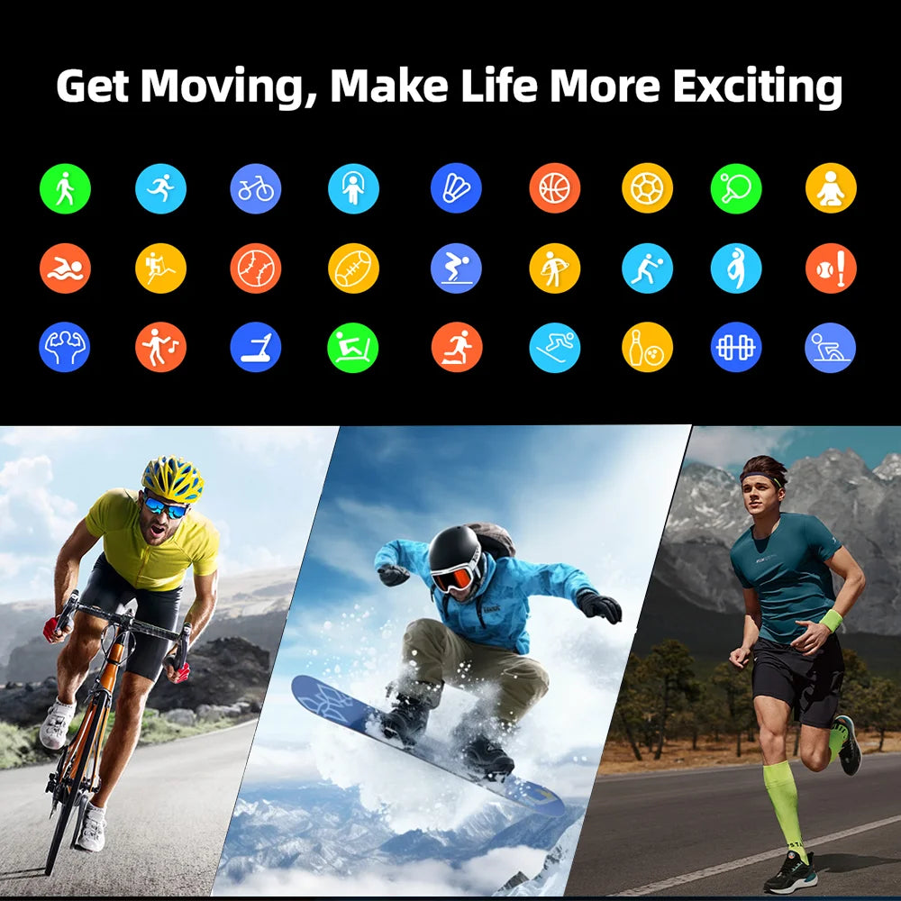 2025 A new smart watch, 1.96-inch sports watch, IP67 waterproof, 110+ sports mode, fitness activity tracker, ultra-thin watch. - Uknowucme
