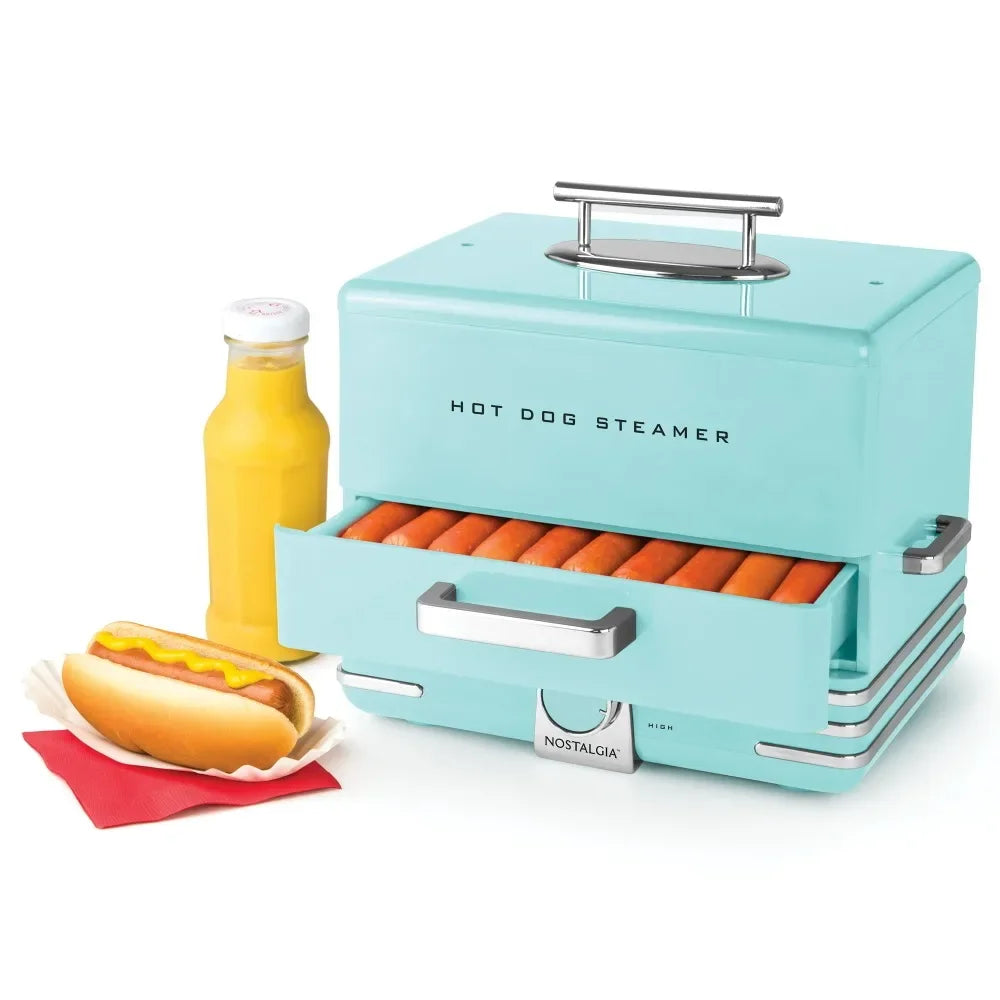 Hot Dog Roller & Bun Toaster Oven, Stainless Steel Grill Rollers, Non-stick Warming Racks, Perfect for Dogs, Veggie Sausages