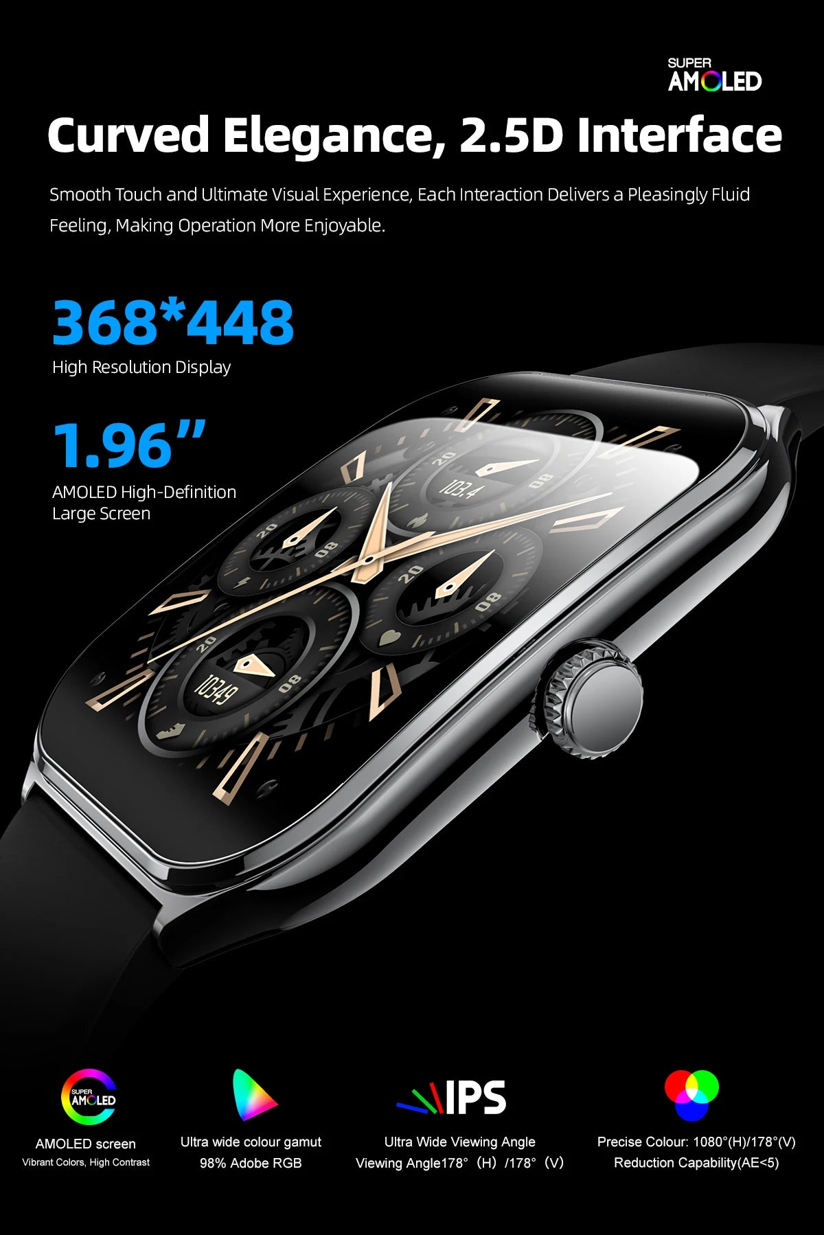 2025 A new smart watch, 1.96-inch sports watch, IP67 waterproof, 110+ sports mode, fitness activity tracker, ultra-thin watch. - Uknowucme