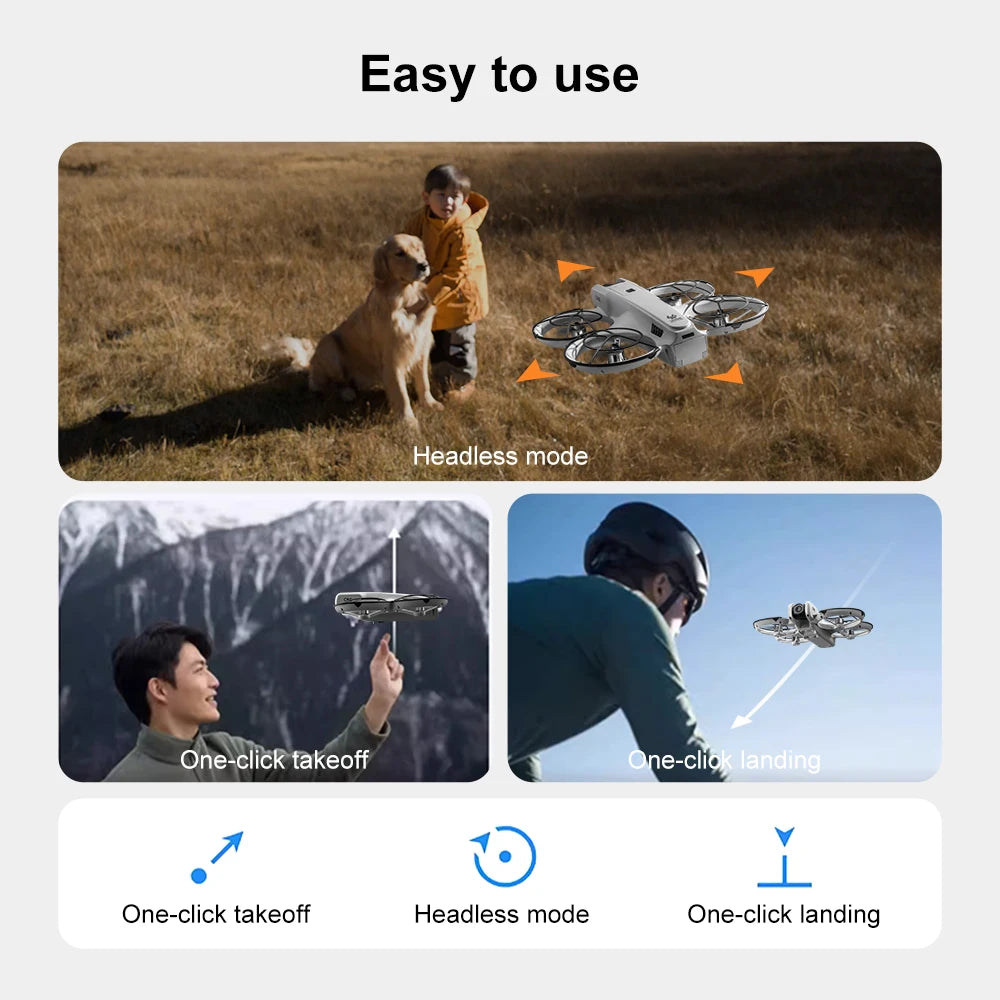 Drone 8k high-definition aerial photography obstacle avoidance brushless quadcopter children's remote control toy 2025 models - Uknowucme