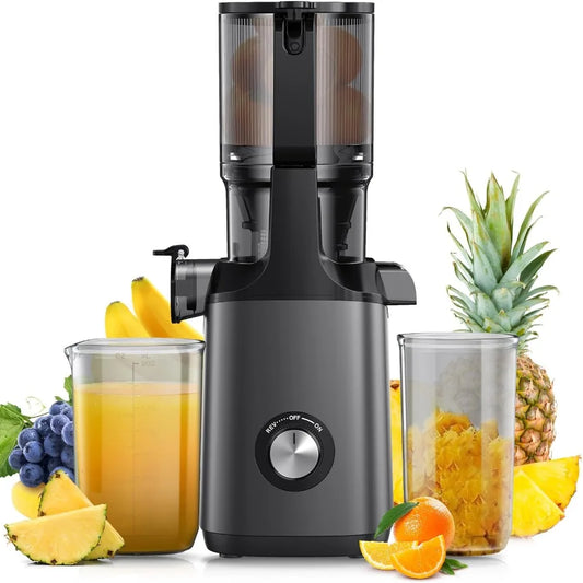 Cold Press Juicer, Slow Masticating Machines 4.3" Extra,  Self Feeding Effortless for Batch Juicing & High Juice Yield, Juicer - Uknowucme