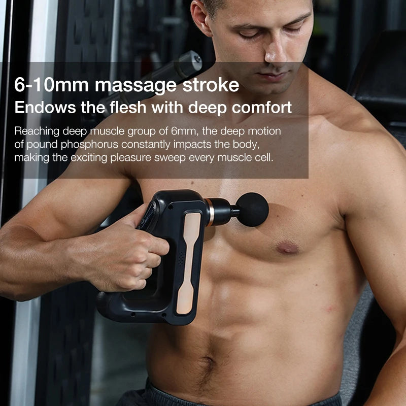 Electric Massage Gun 32 Level Fascia Gun Deep Tissue Neck Body Back Muscle Sport Massager Relaxation Pain Relief Exercise