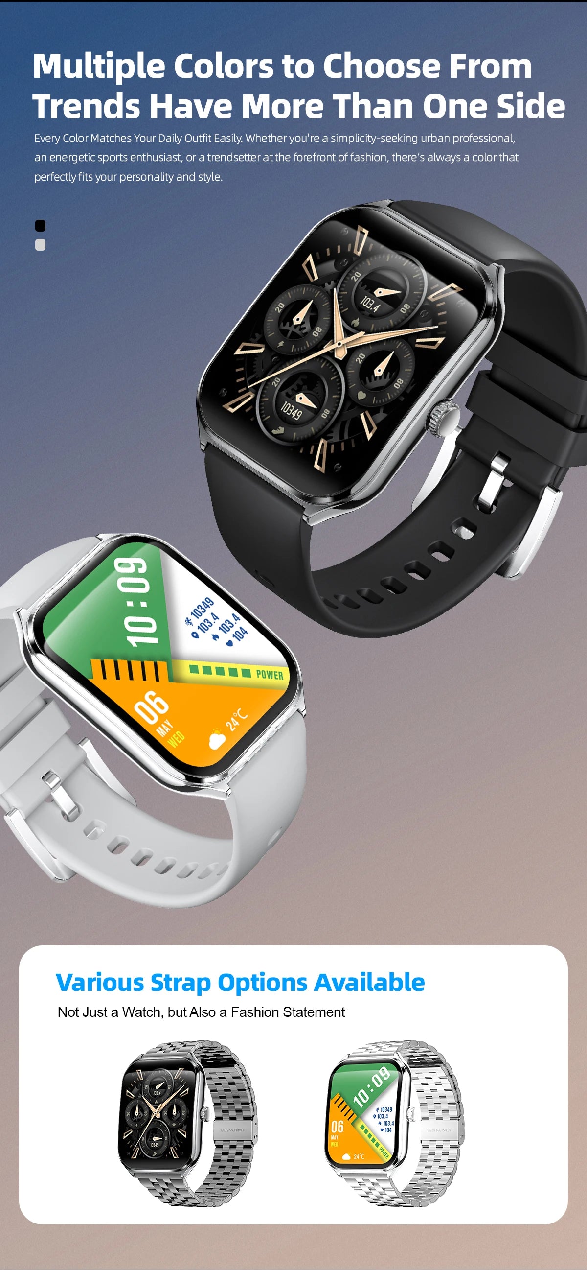 2025 A new smart watch, 1.96-inch sports watch, IP67 waterproof, 110+ sports mode, fitness activity tracker, ultra-thin watch. - Uknowucme