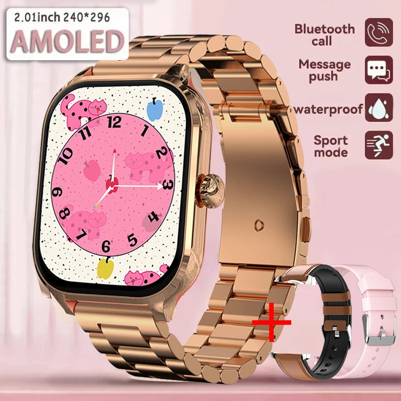 New Smart Watch For Android iOS 2.01" Smartwatch Answer Make Call Waterproof Sports Fitness Tracker Heart Rate Sleep Monitoring