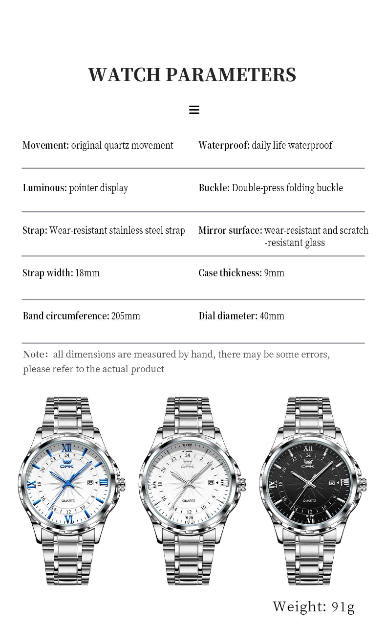 OPK Brand Men Wristwatch Waterproof Steel Belt 6003 Classic Watches sell well - Uknowucme