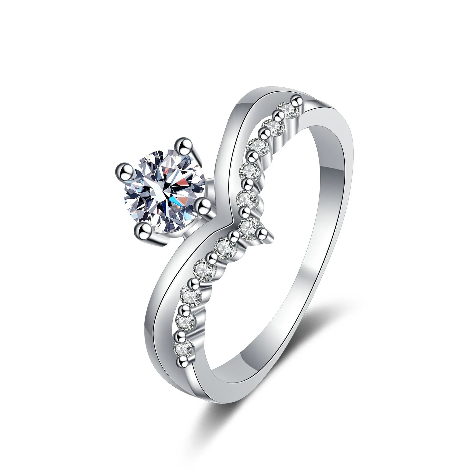 Moissanite Ring Original 100% 925 Sterling Silver Jewellery ladies Women's Factory Sales Jewelry 2025 Wedding Engagement Rings - Uknowucme