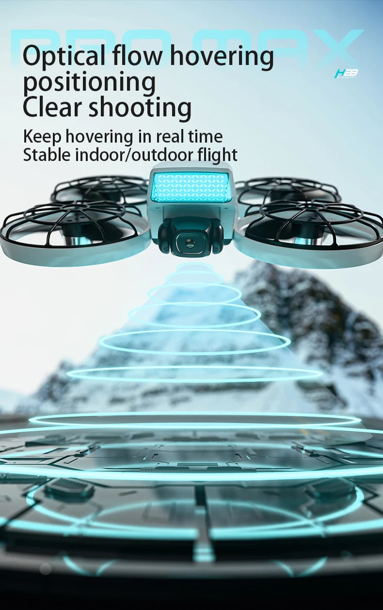 Drone H28 : gyroscope 6 axes pour un vol 360° stable, technologie 2,4 GHz, Automatic facial recognition photo-taking