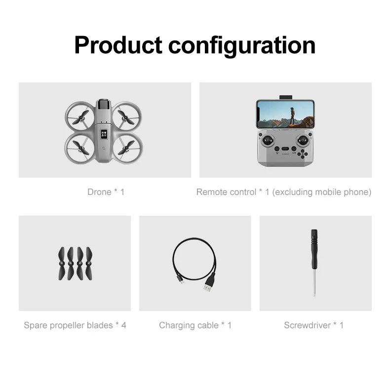 Drone Gt3 Mini Hd 4k Picture Quality Drone Obstacle Avoidance Professional Aerial Photography Aircraft Remote Control Aircraft
