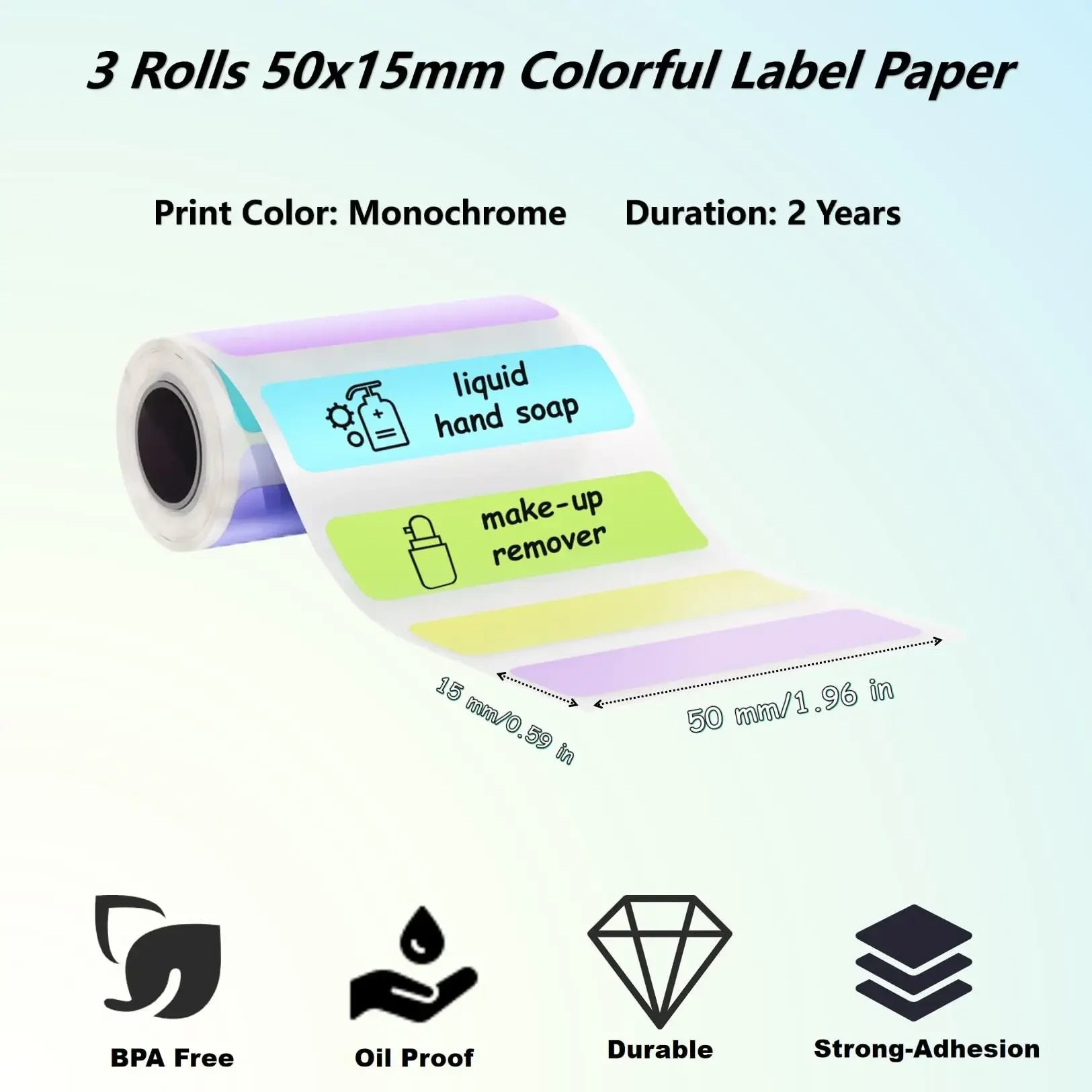 Adhesive Photo Thermal Paper 57mm，Label Sticker Color Photo White Paper For Mini Portable Pocket Mobile Printer - Uknowucme
