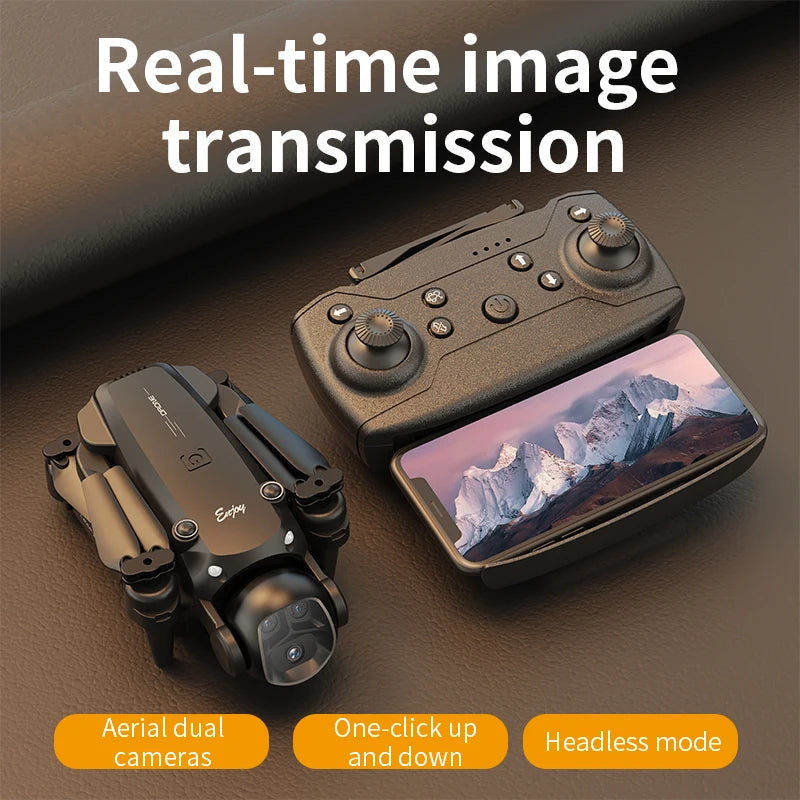 Foldable Four - Axis Drone with 360° Roll Feature - Dual Camera, Optical Flow Hover, Six - Axis Gyroscope & One - Click Landing - Uknowucme