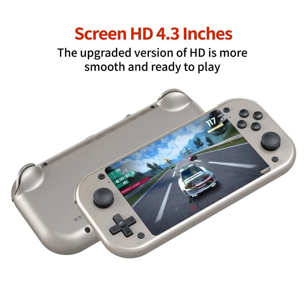 BOYHOM M17 Retro Handheld Video Game Console Open Source Linux System 4.3 Inch IPS Screen Portable Pocket Video Player for PSP - Uknowucme