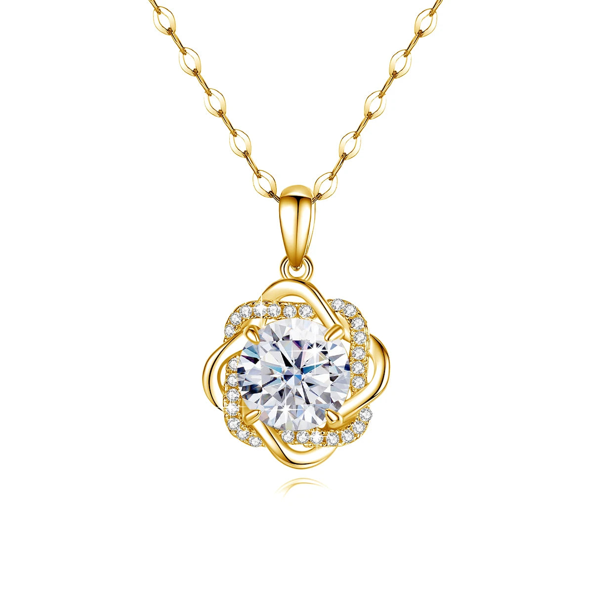 Moissanite Earrings With Certificate 2 Carat Rose Gold Luxury Jewelry For Woman Star Of David Design Trend Gift Female Mossanite - Uknowucme