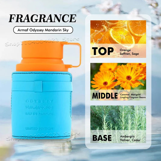 100ML Armaf Odyssey Mandarinsky Limited Edition Perfume For Men Middle Eastern Eau de Parfum Original Arabian Perfume For Women - Uknowucme
