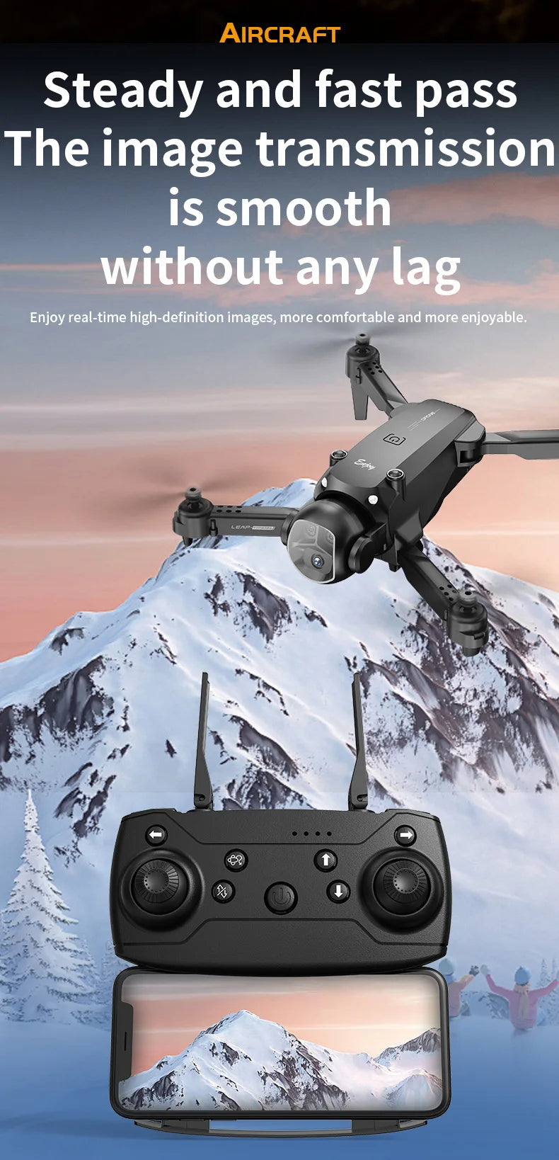Foldable Four - Axis Drone with 360° Roll Feature - Dual Camera, Optical Flow Hover, Six - Axis Gyroscope & One - Click Landing - Uknowucme