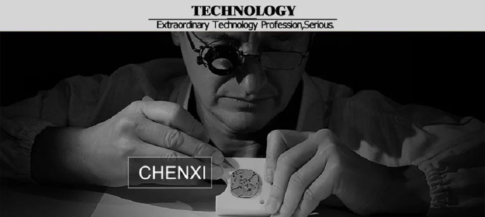 CHENXI Men Quartz Watch Luxury Sports Waterproof Chronograph Luminous Date Men’s Wrist Watch Business Leather Watches Clock - Uknowucme