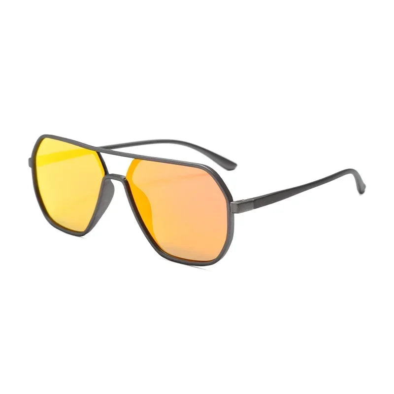 New Body Frame Sunglasses Ins Large Frame Display Face Small Sunglasses Men and Women Fashion Driving UV Glasses - Uknowucme