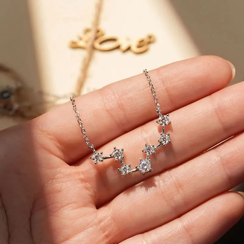 4Mm&3.5Mm&3Mm Round Moissanite Necklace For Women Fashion Pendant Necklace 18K White Gold 925 Sterling Silver Jewelry Gift - Uknowucme
