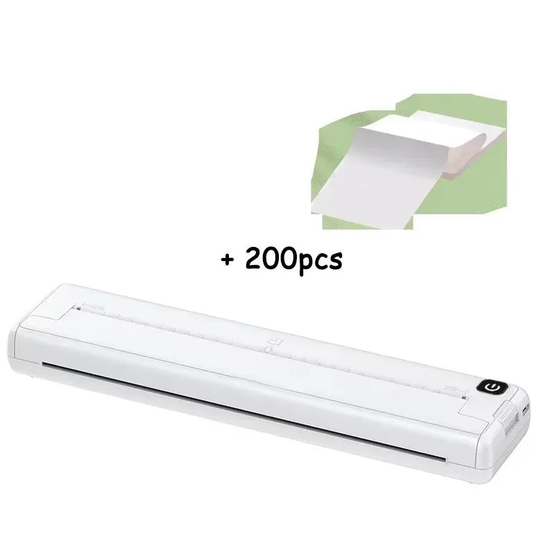 A4 Thermal Printer Mini Home Office Bluetooth Wireless Handheld Portable Inkless Small Thermal Printing /A4 Printer - Uknowucme