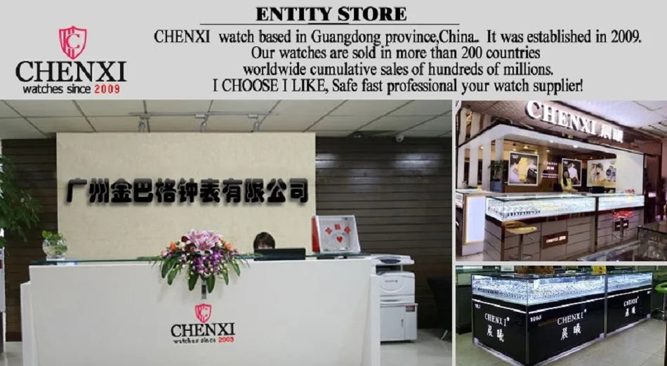 CHENXI Men Quartz Watch Luxury Sports Waterproof Chronograph Luminous Date Men’s Wrist Watch Business Leather Watches Clock - Uknowucme