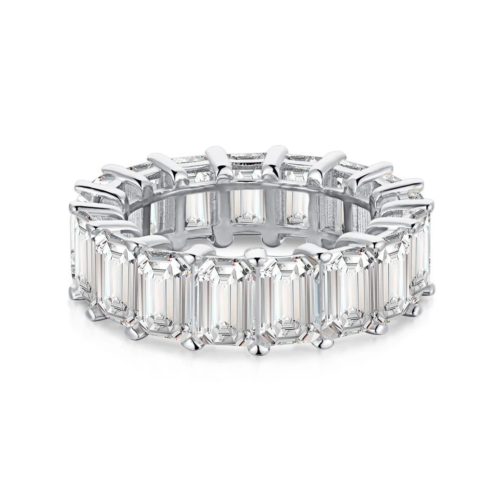 Wong Rain 100% 925 Sterling Silver Oval Heart Round Emerald Cut Lab Sapphire Gemstone Jewelry Wedding Band Row Ring Wholesale - Uknowucme