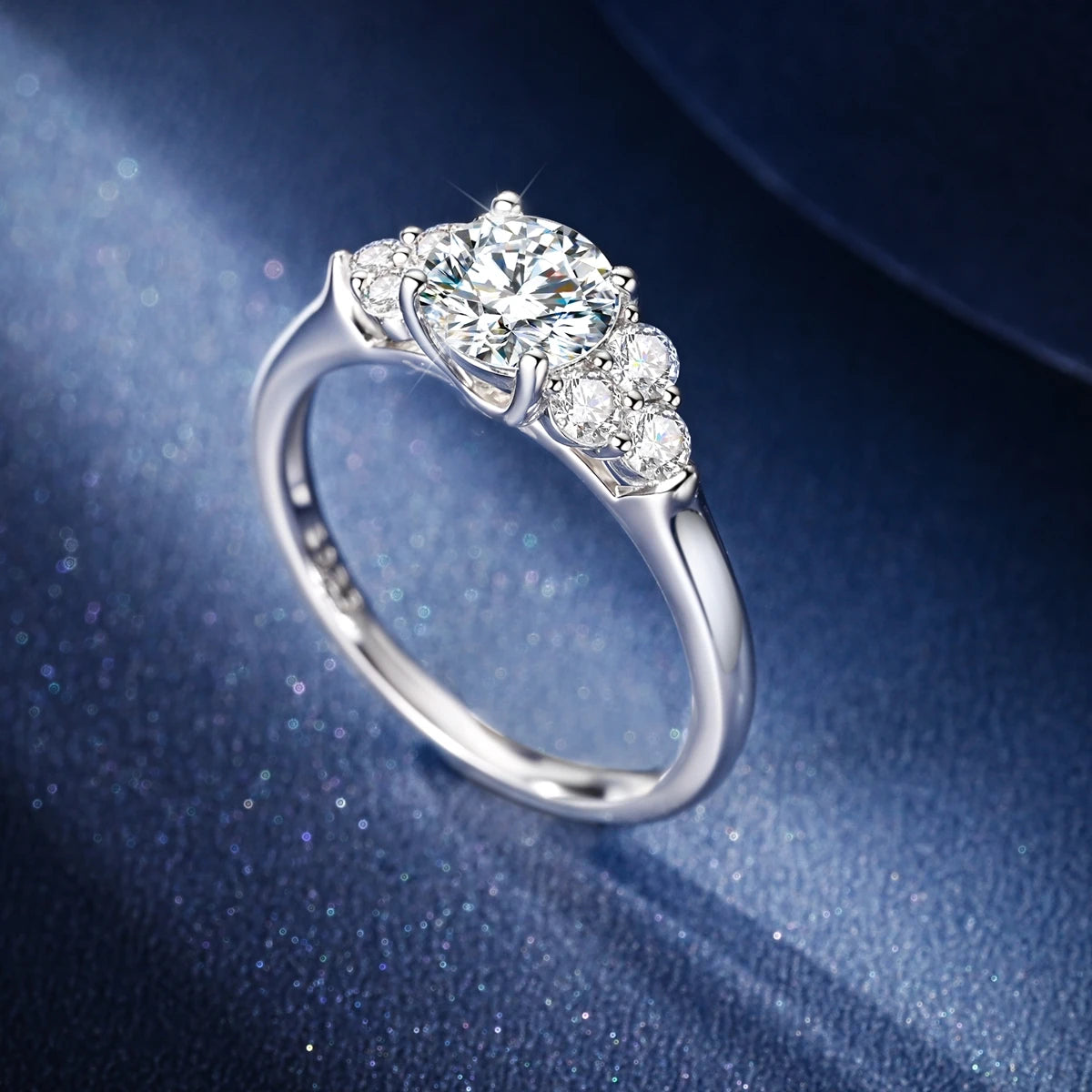 Moissanite Diamond Ring Real 925 Sterling Silver Simple Sparkling Shiny Oval Stone Ring For Women Engagement Luxury Fine Jewelry - Uknowucme