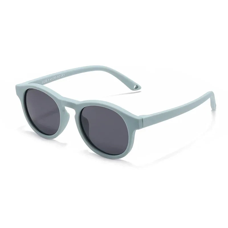 Fashion Baby's First Sunglasses with Strap Round Flexible UV400 Polarized Infant Sunglasses for Ages 0-3 Years - Uknowucme