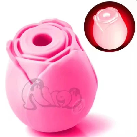 The Best of Hot Seller in the Whole Network Glow or Non Glow Rose style Sucking Vibrator for Women