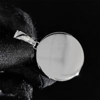 Custom Moissanite Photo Pendant 925 Silver VVS Personalized DIY Memory Picture Mini Small Medium Circle Chain Pendant Necklace - Uknowucme