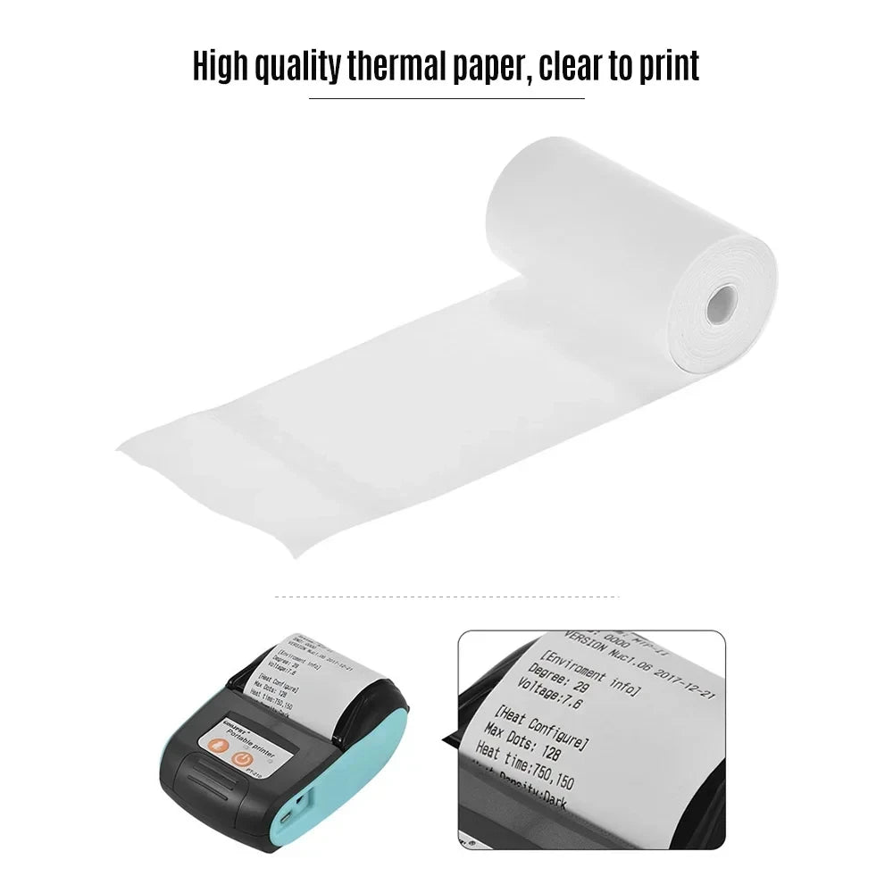 57*25mm Thermal Paper 30 Rolls White Children Camera Instant Print Kids Camera Printing Paper Replacement Accessories Parts - Uknowucme