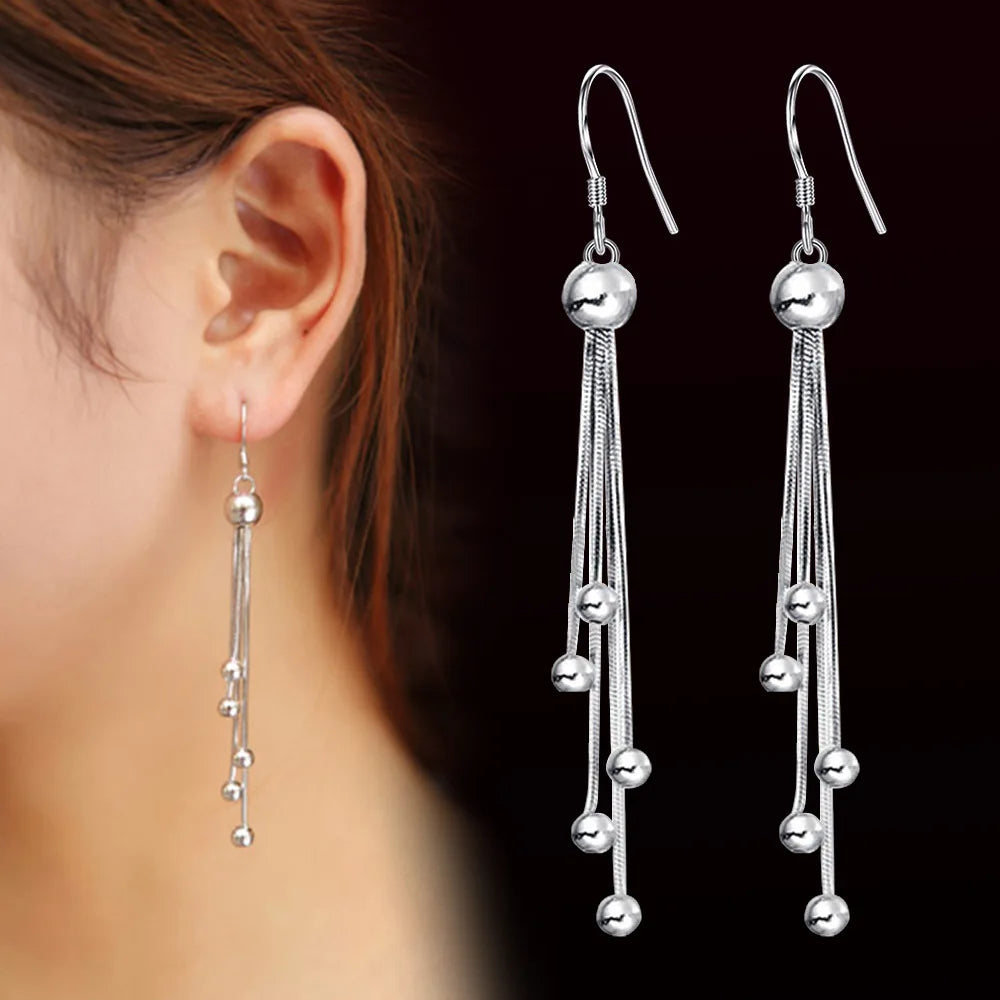NEW S925 Sterling Silver Color Simple Round Bling CZ Zircon Stone Stud Earrings Fashion Jewelry Korean Earrings for Women Girl - Uknowucme