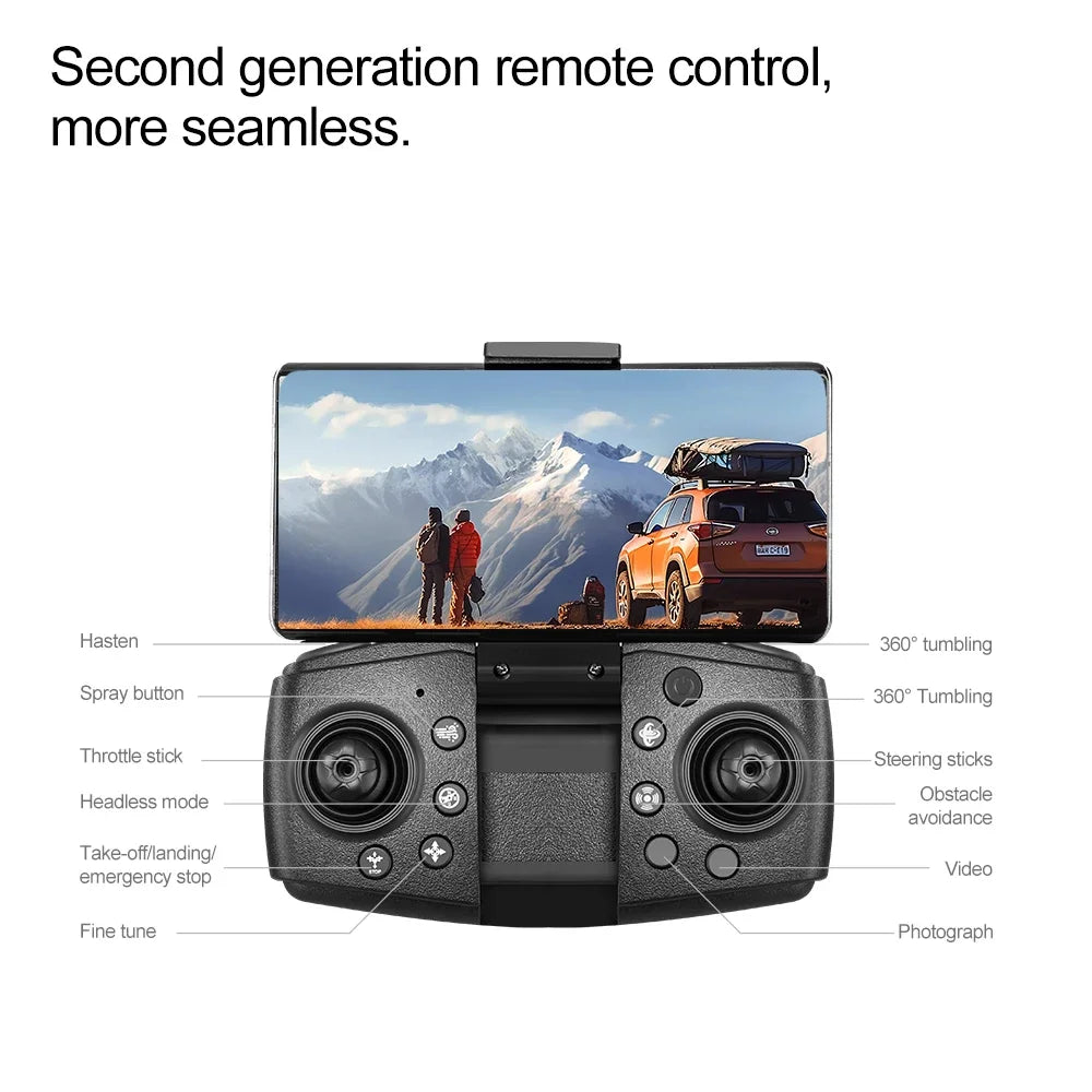 Drone Spray Fighter HD Dual Camera A66 Aerial Photography Drone Obstacle Avoidance Optical Flow with WIFI Signal Headless Mode - Uknowucme