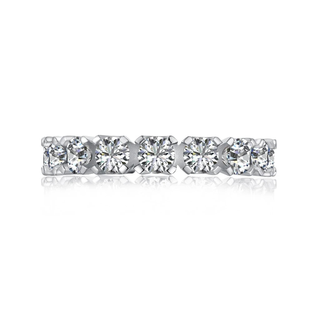 Wong Rain 100% 925 Sterling Silver Oval Heart Round Emerald Cut Lab Sapphire Gemstone Jewelry Wedding Band Row Ring Wholesale - Uknowucme