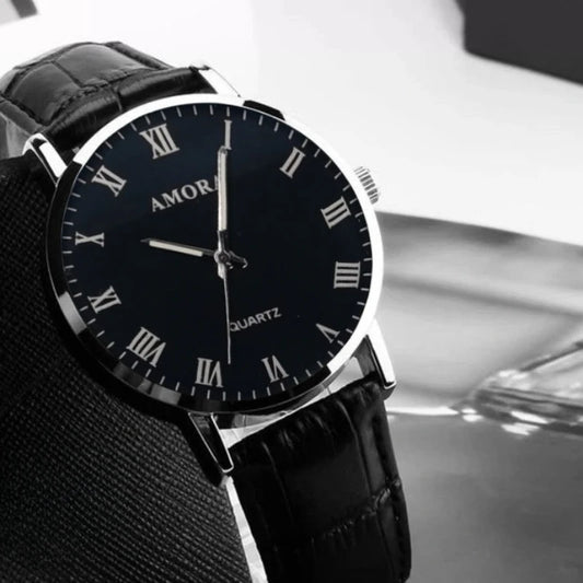 Men's Watches Business Wrist Watch Leather Strap Watches Quartz Wristwatches Clock Men Casual Simple Watch Relógio Masculino - Uknowucme