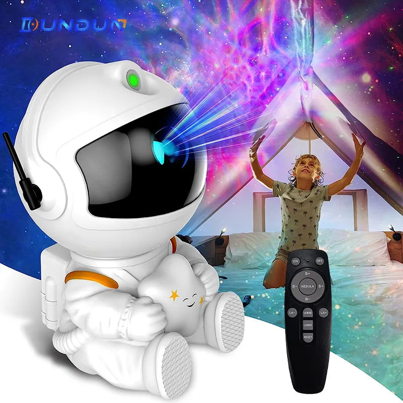 Galaxy Star Projector LED Night Light Starry Sky Astronaut Porjectors Lamp For Decoration Bedroom Home Decorative Children Gifts - Uknowucme