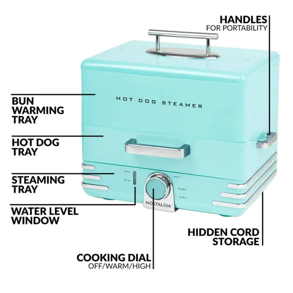 Hot Dog Roller & Bun Toaster Oven, Stainless Steel Grill Rollers, Non-stick Warming Racks, Perfect for Dogs, Veggie Sausages