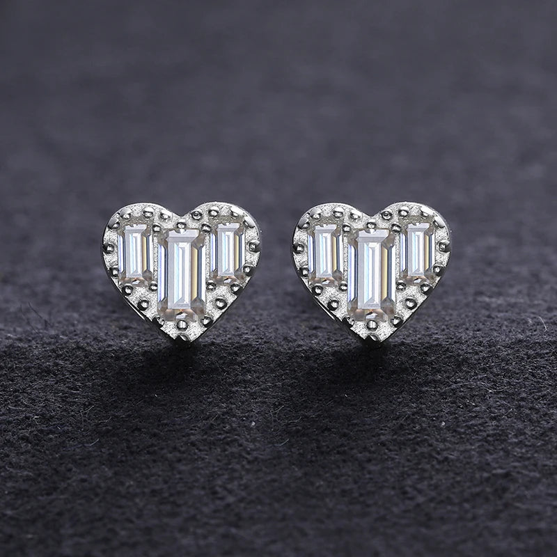 Classic Round 2CT Moissanite Earring For Women Jewelry Sterling Silver 925 Fashion Hip Hop Earrings Engagement Gift - Uknowucme