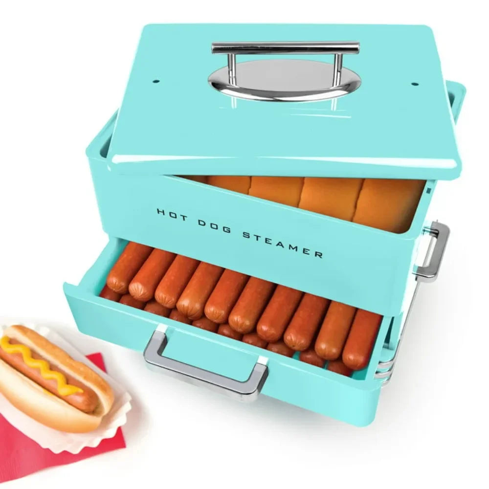 Hot Dog Roller & Bun Toaster Oven, Stainless Steel Grill Rollers, Non-stick Warming Racks, Perfect for Dogs, Veggie Sausages