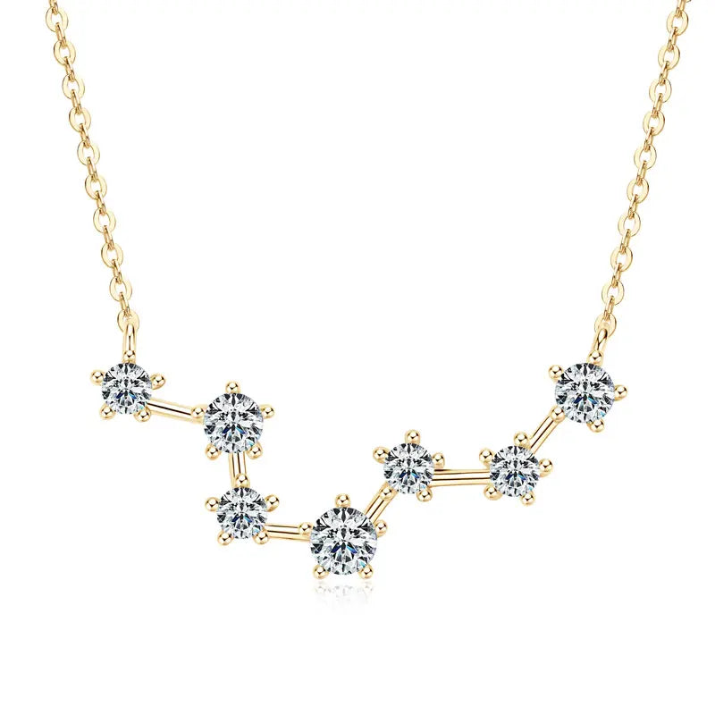 4Mm&3.5Mm&3Mm Round Moissanite Necklace For Women Fashion Pendant Necklace 18K White Gold 925 Sterling Silver Jewelry Gift - Uknowucme