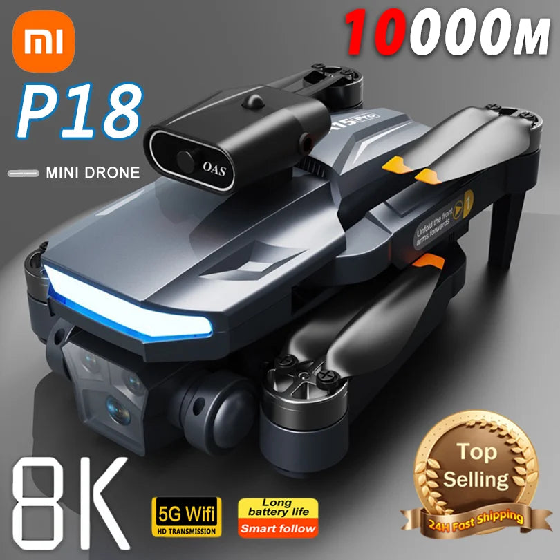 Xiaomi P18 Drone Professional Aerial Photography Aircraft 8K ESC Electronically Controlled Camera GPS One-Click Return Drone