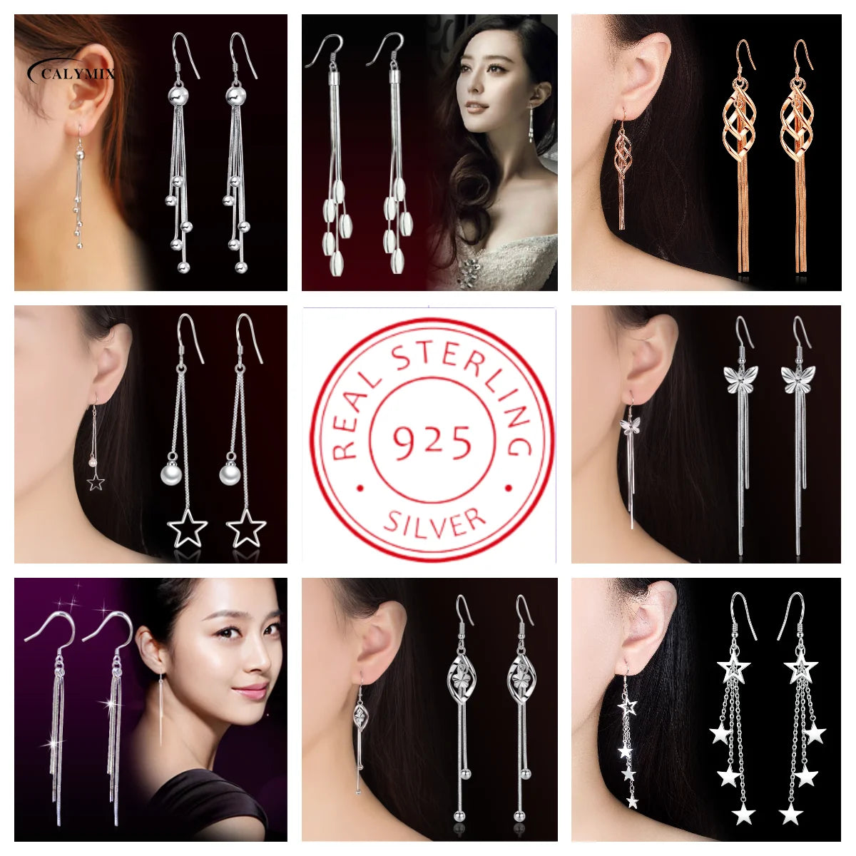 NEW S925 Sterling Silver Color Simple Round Bling CZ Zircon Stone Stud Earrings Fashion Jewelry Korean Earrings for Women Girl - Uknowucme