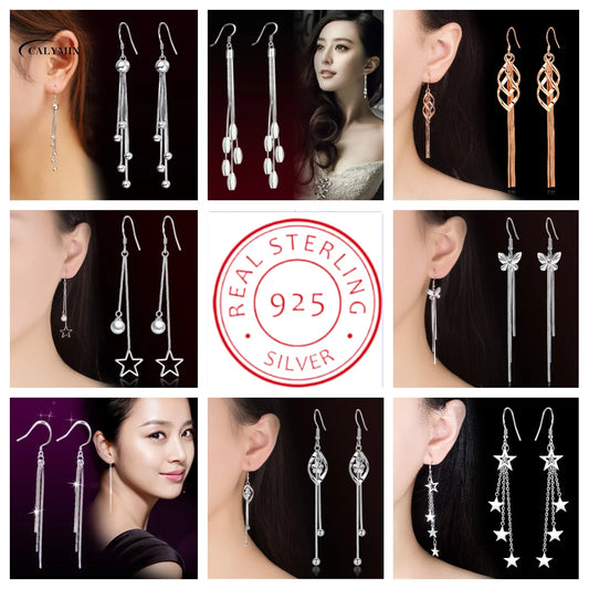 NEW S925 Sterling Silver Color Simple Round Bling CZ Zircon Stone Stud Earrings Fashion Jewelry Korean Earrings for Women Girl - Uknowucme