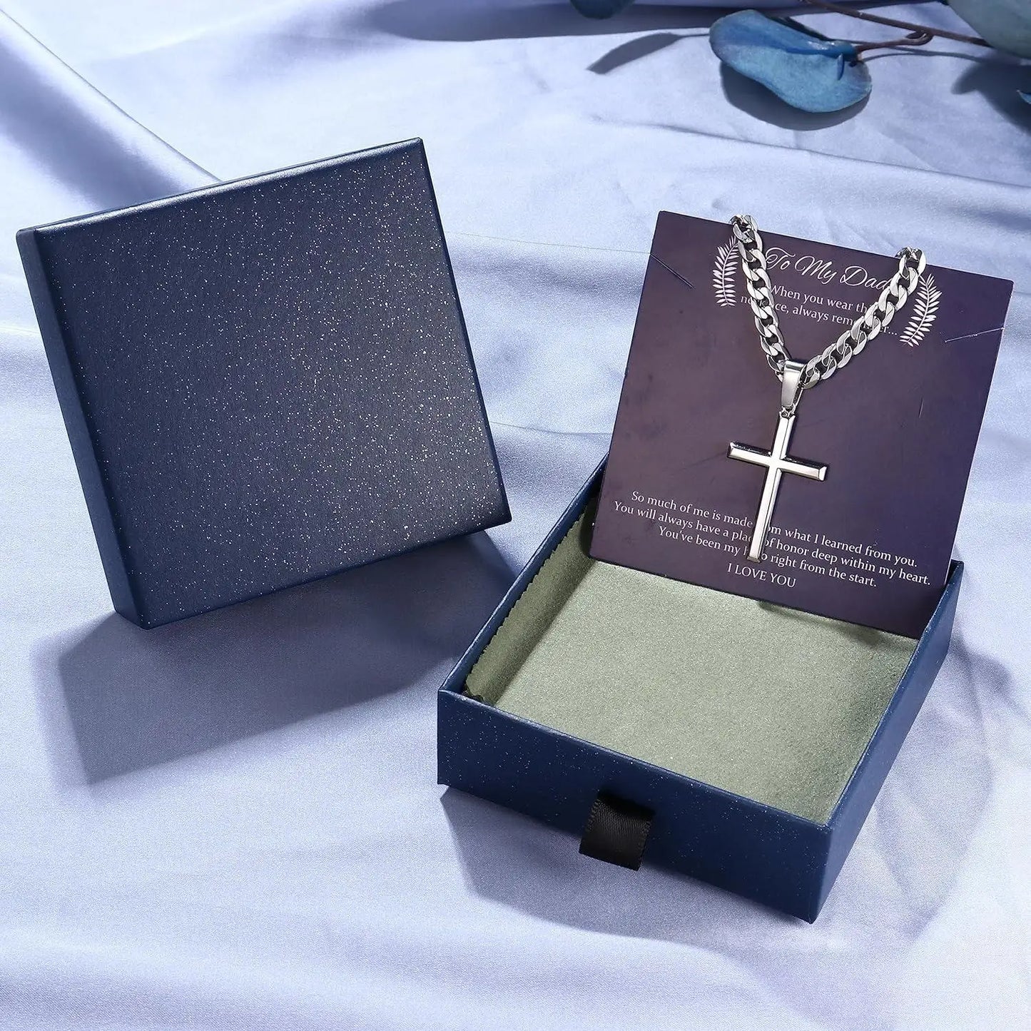 Fansilver Cross Necklace S925 Sterling Silver for Men Women 5mm Stainless Steel  Durable Cuban Crucifix Pendant Necklace Jewelry - Uknowucme
