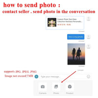 Custom Moissanite Photo Pendant 925 Silver VVS Personalized DIY Memory Picture Mini Small Medium Circle Chain Pendant Necklace - Uknowucme